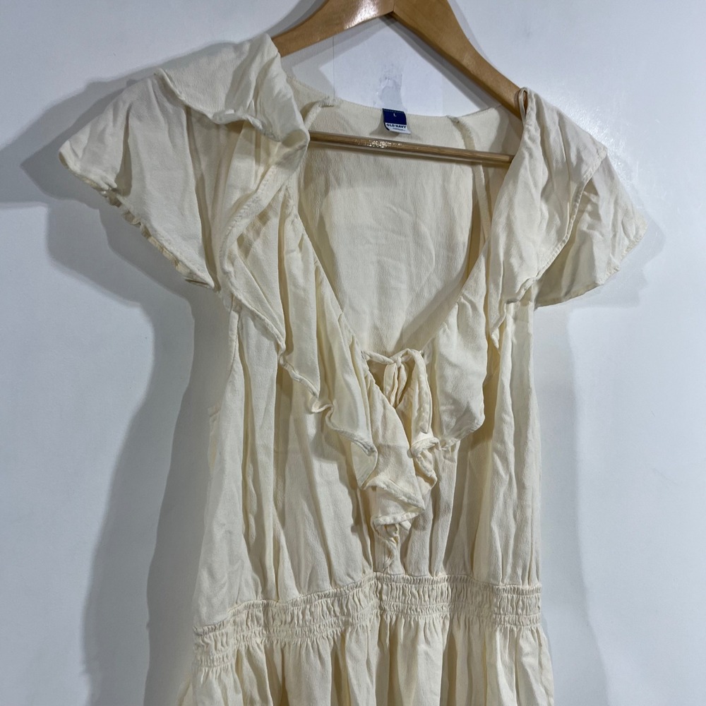 Old Navy Renfair Coquette Boho‎ Festival Peplum Cottagecore Top Womens Large - Picture 2 of 9